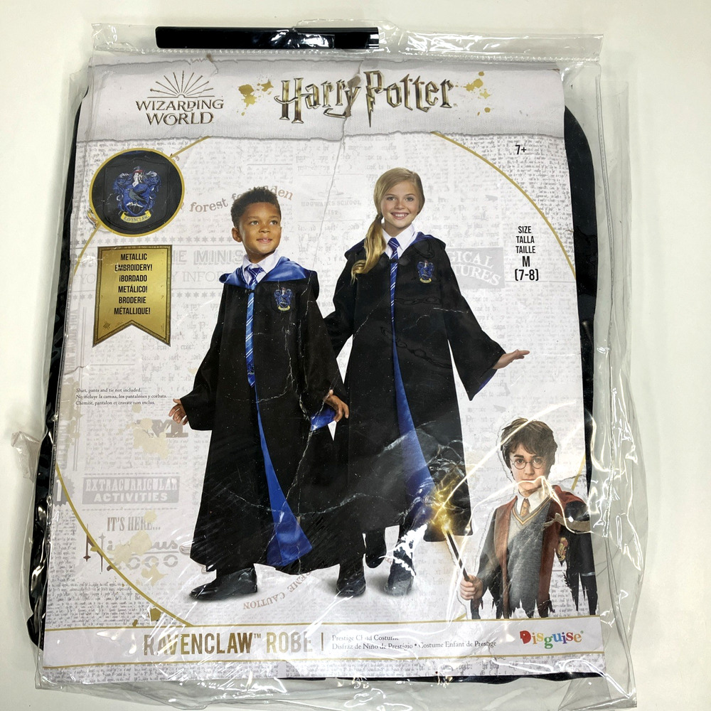 Disguise Harry Potter RAVENCLAW Robe Costume Child Size Medium 7-8